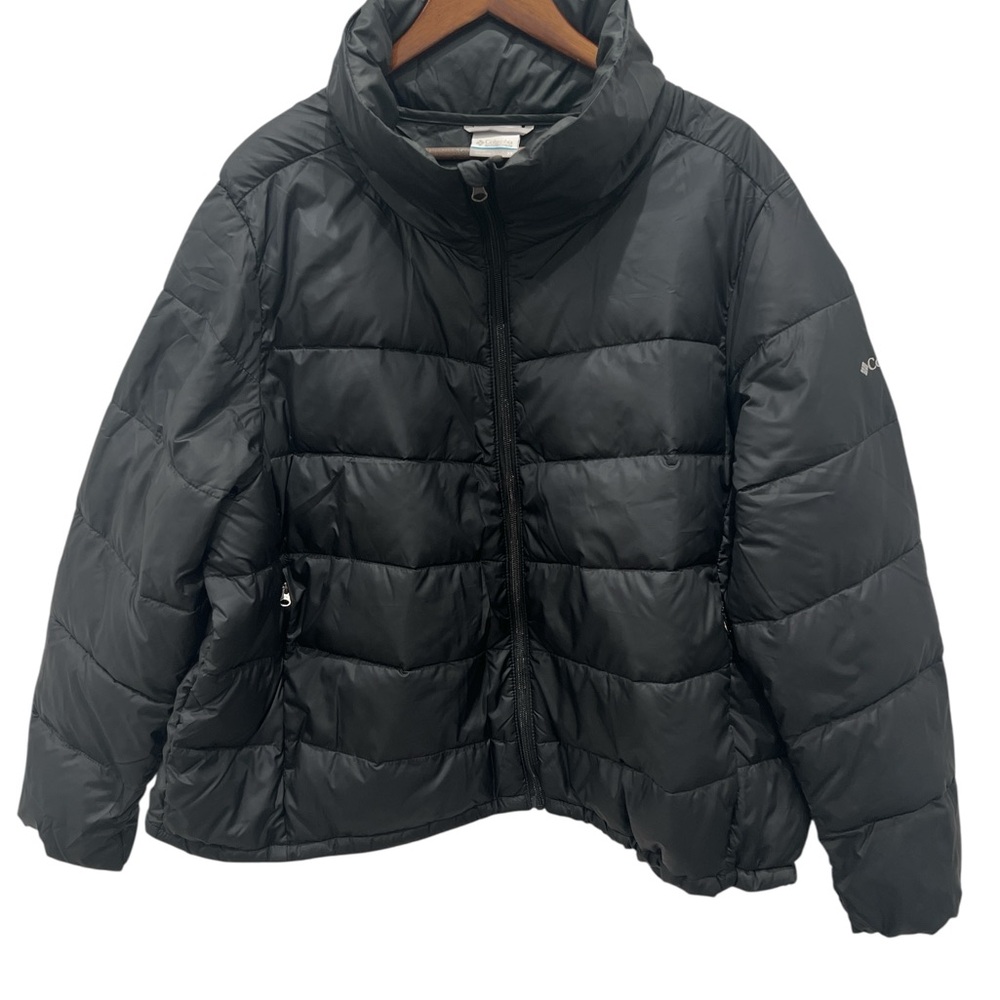 Columbia Black Puffer Jacket Women’s Size 3X Zip Front Lightweight Insulated NWT - Picture 1 of 7